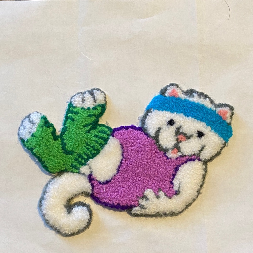 Vintage Cute Cat Patches iron on set of 4 - Picture 2 of 10